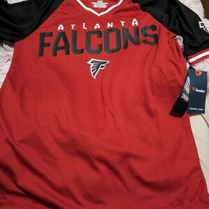 Atlanta Falcons Red and Black Men's Jersey